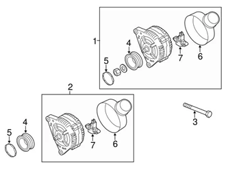 Genuine VW/Audi 06E903016QX Alternator - Audi | AU06E903016QX 3 Genuine VW/Audi 06E903016QX Alternator - Audi | AU06E903016QX