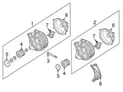 Genuine VW/Audi 06E903019HX Alternator - Audi | 06E903019DX AU06E903019HX