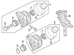 Genuine VW/Audi 06E903803T Voltage Regulator - Audi | 06E903803H 06H903803A AU06E903803T
