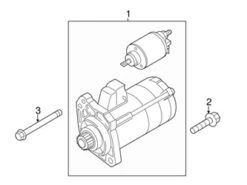 Genuine VW/Audi 06H911024C Starter - Audi | AU06H911024C