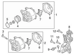 Genuine VW/Audi 06J903023RX Alternator - Audi | AU06J903023RX