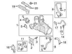 Genuine VW/Audi 06K121492M Turbocharger Coolant Line - VW | VW06K121492M