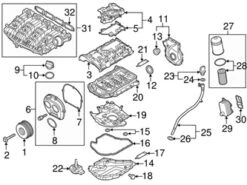Genuine VW/Audi 06L117021G Oil Cooler - Audi, VW | 06L117021C 06L117021E VW06L117021G