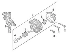 Genuine VW/Audi 06L903027X Alternator - Audi | AU06L903027X