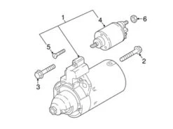 Genuine VW/Audi 06M911024X Starter - Audi | AU06M911024X