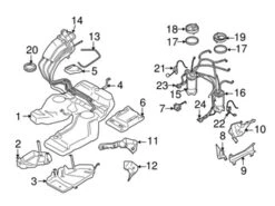 Genuine VW/Audi 070145215 Fuel Pump Gasket; Right, Left - VW | VW070145215