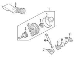 Genuine VW/Audi 077903015E Alternator - Audi | AU077903015E