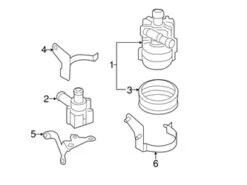 Genuine VW/Audi 079121601B Auxiliary Water Pump; Front - Audi | AU079121601B