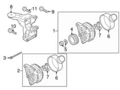 Genuine VW/Audi 079903803F Voltage Regulator - Audi | 079903803B AU079903803F