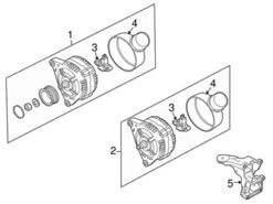 Genuine VW/Audi 079903803H Voltage Regulator - Audi | 079903803D AU079903803H
