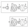 Genuine VW/Audi 07C903015BX Alternator - Audi | 07C903015AX AU07C903015BX