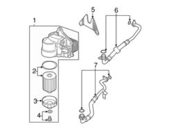 Genuine VW/Audi 07D117015G Oil Cooler - VW | 07D117015E VW07D117015G