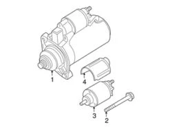 Genuine VW/Audi 07D911023A Starter - VW | 07D911023 VW07D911023A