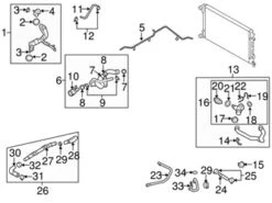 Genuine VW/Audi 07K121065J Coolant Bypass Pipe; Lower - VW | VW07K121065J