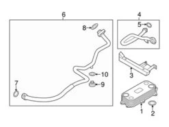 Genuine VW/Audi 07L117021M Oil Cooler - Audi | 07L117021H AU07L117021M