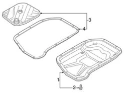 Genuine VW/Audi 0BW398009B Auto Trans Filter - Audi | 0BW398009A AU0BW398009B