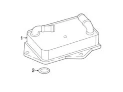Genuine VW/Audi 0DD317019 Oil Cooler - Audi | AU0DD317019