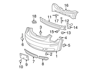 Genuine VW/Audi 1C0807684B01C Grille; Right - VW | VW1C0807684B01C 3 Genuine VW/Audi 1C0807684B01C Grille; Right - VW | VW1C0807684B01C