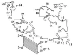 Genuine VW/Audi 1J0122447EJ Engine Coolant Overflow Hose; Upper - VW | 1J0122447CR VW1J0122447EJ