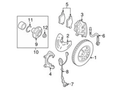 Genuine VW/Audi 1J0615123E Brake Caliper; Front Left - VW | VW1J0615123E