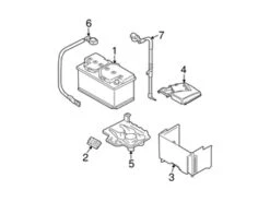 Genuine VW/Audi 1J0937559B Battery Cover - VW | VW1J0937559B