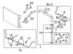Genuine VW/Audi 1K0122086B Coolant Hose - VW | VW1K0122086B