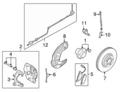 Genuine VW/Audi 1K0615124J Brake Caliper; Front Right - VW | VW1K0615124J