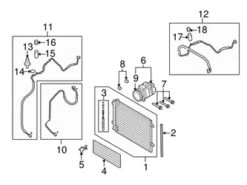 Genuine VW/Audi 1K0820808FX AC Compressor - Audi, VW | 1K0820808BX 1K0820808DX 1K0820859QX VW1K0820808FX