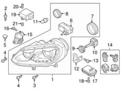 Genuine VW/Audi 1Q0941753C Headlight Assembly; Left - VW | VW1Q0941753C