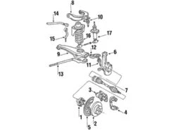 Genuine VW/Audi 251615124C Brake Caliper; Right, Front Right Right - VW | VW251615124C