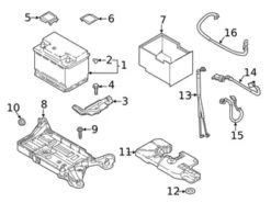 Genuine VW/Audi 2Q0915418B Battery Box - VW | 1J0915418A 1K0915418A 1K0915418D 1K0915418F