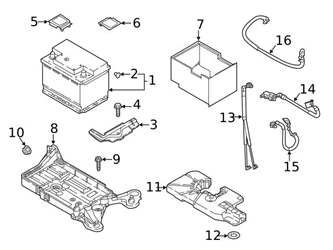Genuine VW/Audi 2Q0915418B Battery Box - VW | 1J0915418A 1K0915418A 1K0915418D 1K0915418F 3 Genuine VW/Audi 2Q0915418B Battery Box - VW | 1J0915418A 1K0915418A 1K0915418D 1K0915418F