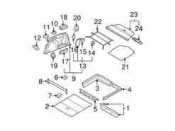 Genuine VW/Audi 3AF8688659B9 Battery Cover; Rear - VW | 3C9868865A9B9 3C9868865B9B9 VW3AF8688659B9