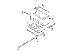 Genuine VW/Audi 3C9971243 Battery Cable Harness - VW | VW3C9971243