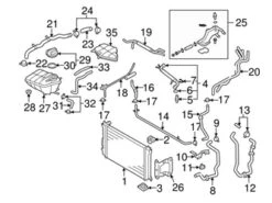 Genuine VW/Audi 3D0121051Q Coolant Hose - VW | VW3D0121051Q