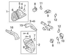 Genuine VW/Audi 3D0129620D Air Filter; Left - VW | VW3D0129620D
