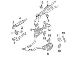 Genuine VW/Audi 3D0253115A Catalytic Converter Gasket; Left, Right - VW | VW3D0253115A
