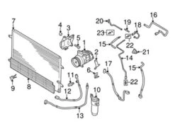 Genuine VW/Audi 3D0820411G A/C Condenser - VW | 3D0820411E VW3D0820411G
