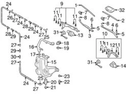 Genuine VW/Audi 3D1998002 Wiper Blade Assembly; Left, Right - VW | 3D1955425F 3D1955425H 3D1955426 3D1955426B