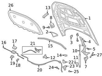 Genuine VW/Audi 3G8823359A Hood Lift Support; Left, Right - VW | 3G8823359B VW3G8823359A 3 Genuine VW/Audi 3G8823359A Hood Lift Support; Left, Right - VW | 3G8823359B VW3G8823359A