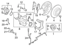Genuine VW/Audi 3Q0698451G Brake Pad Set; Rear - VW | VW3Q0698451G