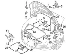 Genuine VW/Audi 420823359 Hood Lift Support; Left, Right - Audi | AU420823359