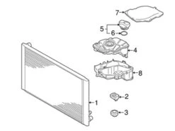 Genuine VW/Audi 4E0121251 Radiator - Audi | 4E0121251C AU4E0121251