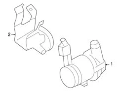 Genuine VW/Audi 4E0121305 Water Pump Bracket - Audi | AU4E0121305