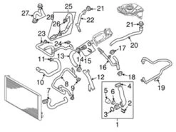 Genuine VW/Audi 4E0121398F Coolant Pipe - Audi | AU4E0121398F