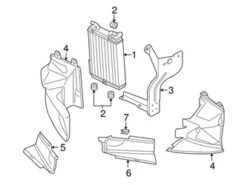 Genuine VW/Audi 4F0121251AC Radiator - Audi | 4F0121251S AU4F0121251AC