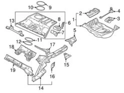 Genuine VW/Audi 4F0804869C Battery Tray Bracket - Audi | 4F0804869B AU4F0804869C