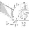 Genuine VW/Audi 4G0145804D Radiator - Audi | 4G0145804 4G0145804A AU4G0145804D