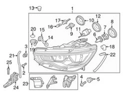 Genuine VW/Audi 4G0941004P Headlight Assembly; Right - Audi | 4G0941004B AU4G0941004P