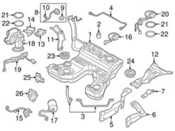 Genuine VW/Audi 4H0201317M Fuel Pump Housing; Left - Audi | AU4H0201317M